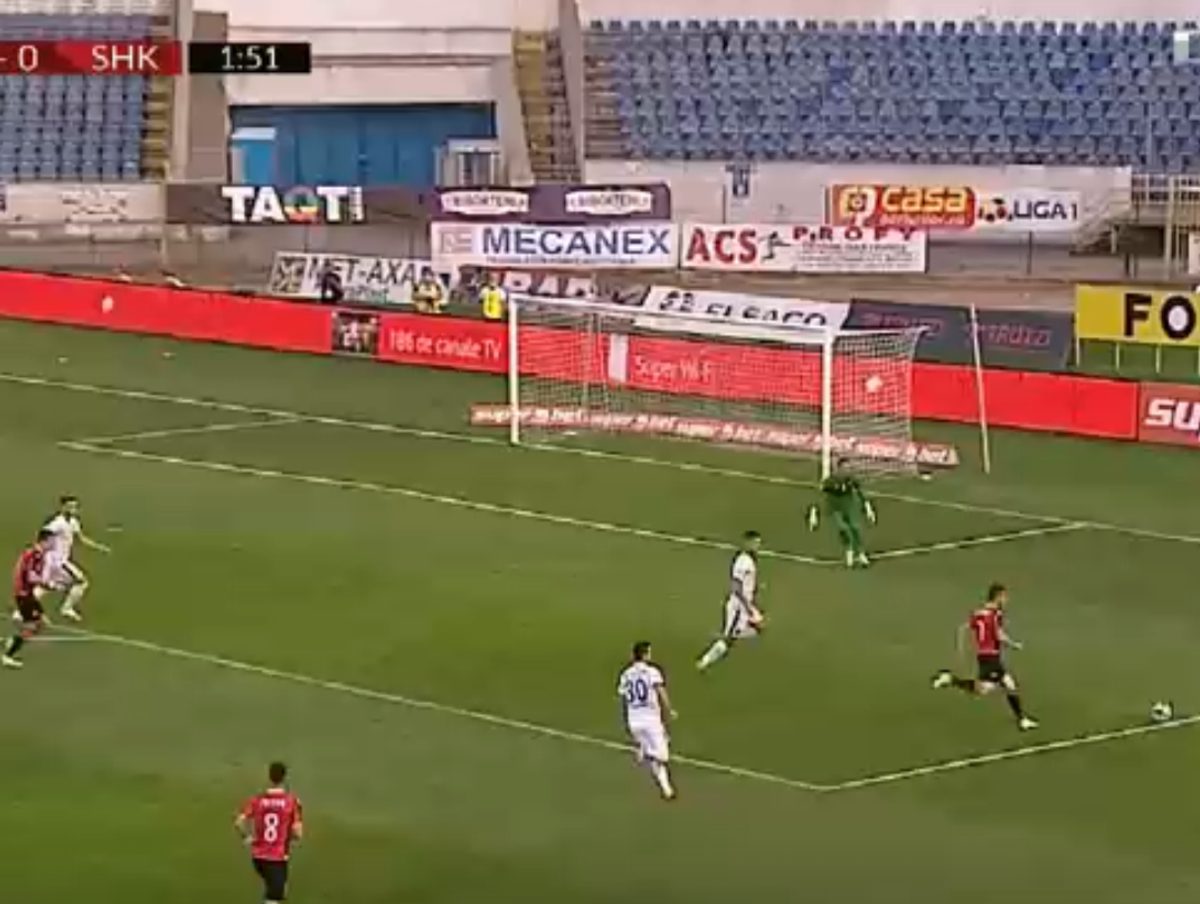 FC Botoșani - Shkendija. FOTO Start de coșmar pentru moldoveni! Încă o eroare comisă de portarul Eduard Pap, după golul de la peste 50 de metri încasat cu Dinamo