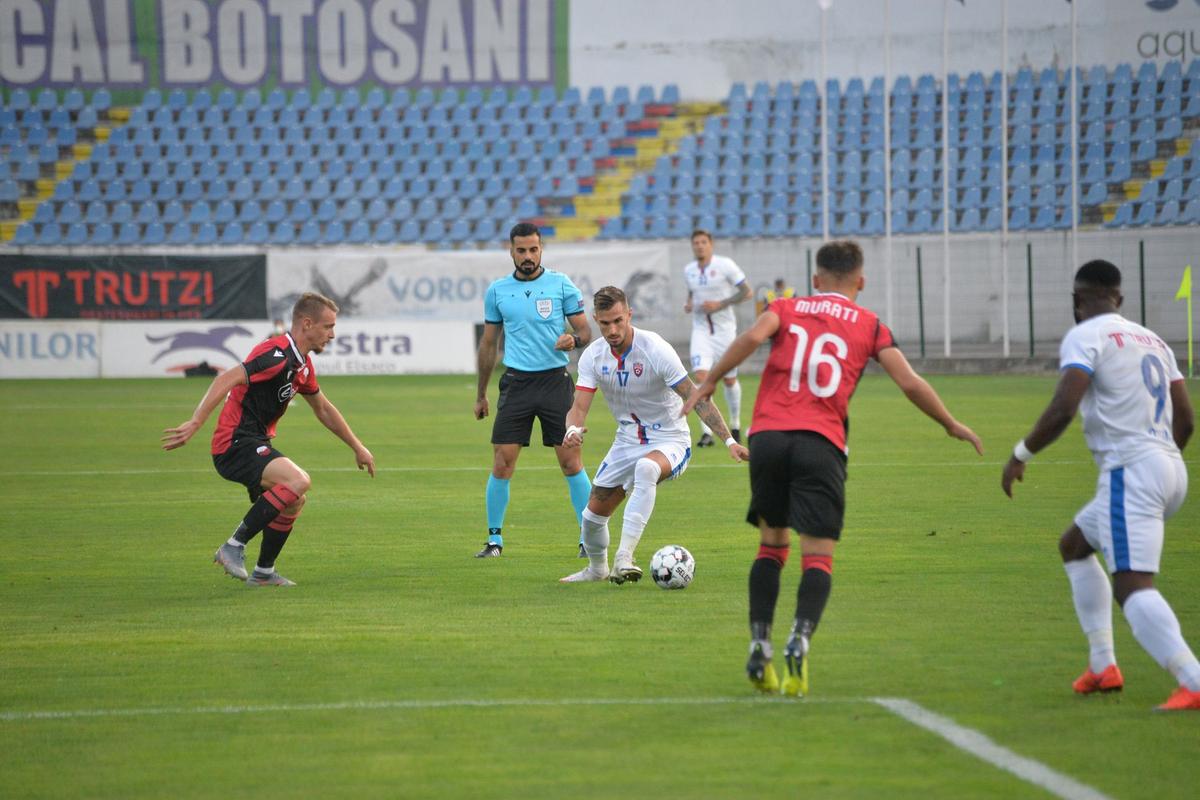 FC Botoșani - Shkendija 0-1. Ce dezamăgire! Moldovenii sunt eliminați din Europa League, după un joc modest