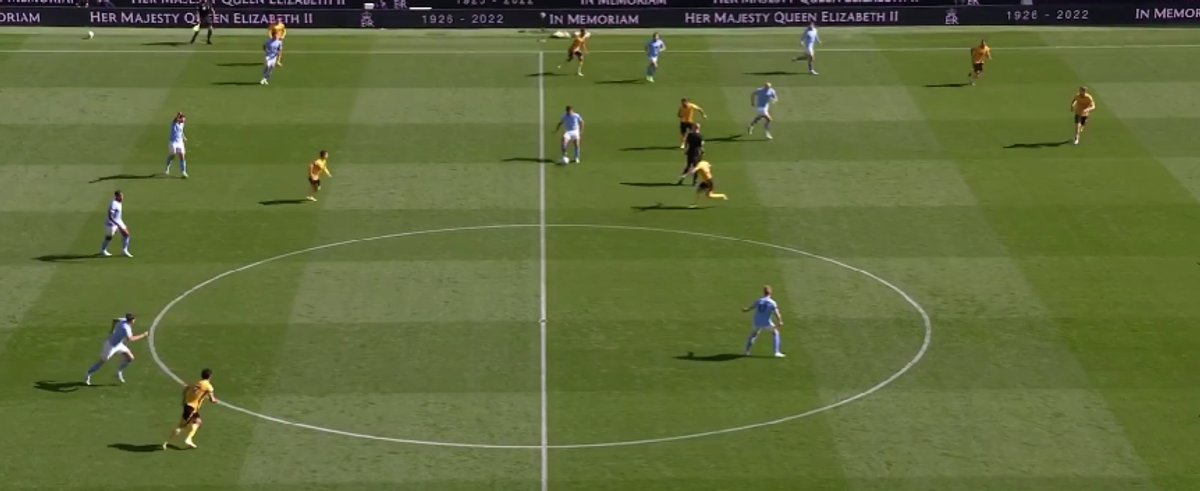 Fază desprinsă din FIFA la Manchester City - Wolverhampton