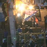 Primul buldozer a intrat duminică seara pe „bătrânul” stadion „Nicolae Dobrin” din Pitești,