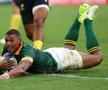 Cele mai spectaculoase imagini din meciul de rugby Africa de Sud - România