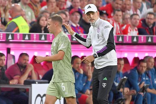 Joshua Kimmich (stânga) s-a supărat pe antrenorul Thomas Tuchel. Foto: Imago Images