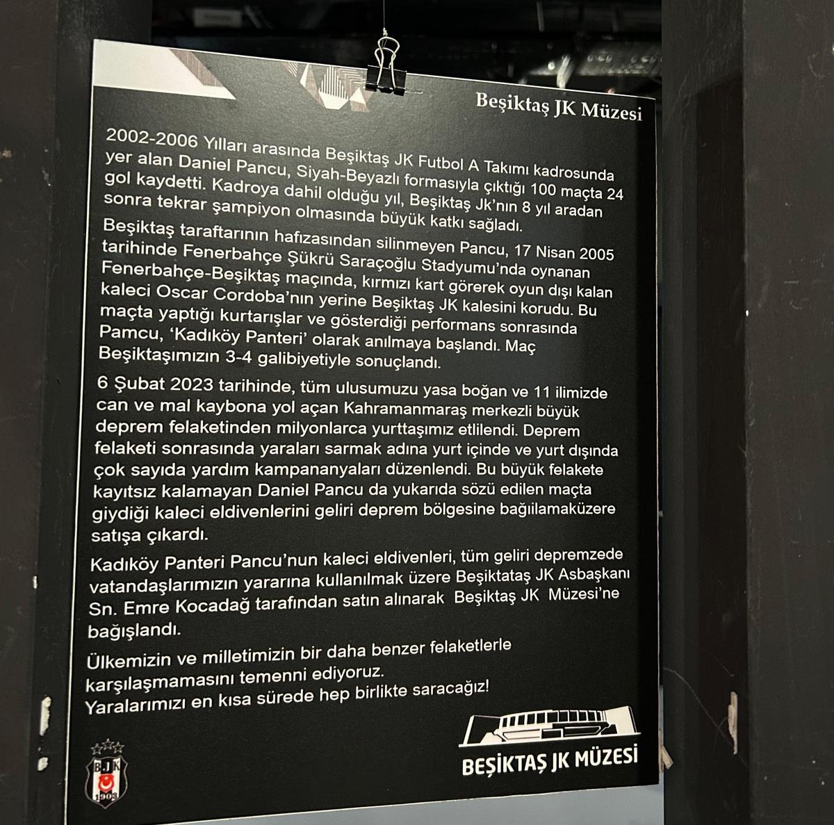 Daniel Pancu, singurul român amintit în muzeul lui Besiktas: „E o legendă aici!”