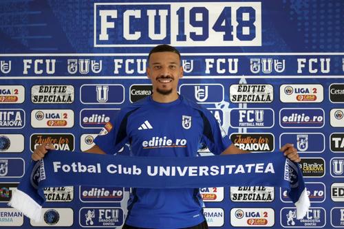 Amine Ghazoini, prezentat la FCU Craiova, foto: Facebook Fotbal Club Universitatea 1948