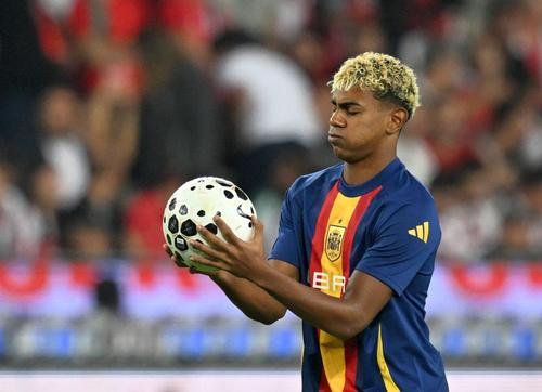 Lamine Yamal nu a făcut deplasarea la Newcastle / foto: Imago