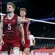 Janis Medenis, liderul emoțional al Letoniei/Foto: Florin Petean (CEV)