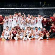 Janis Medenis, liderul emoțional al Letoniei/Foto: Florin Petean (CEV)