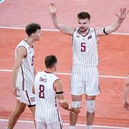 Janis Medenis, liderul emoțional al Letoniei/Foto: Florin Petean (CEV)