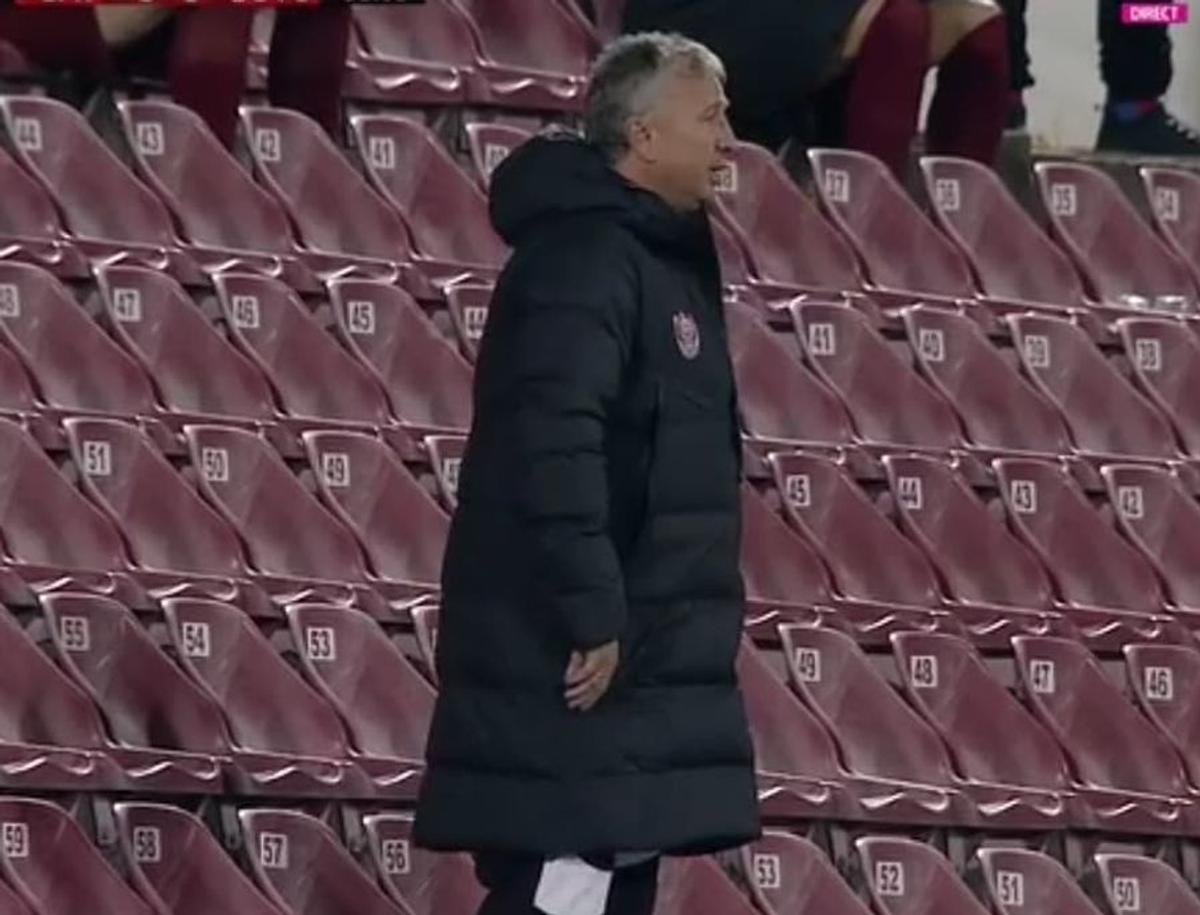 FOTO Dan Petrescu, trimis în tribune de Sebastian Colțescu! De ce s-a enervat antrenorul campioanei