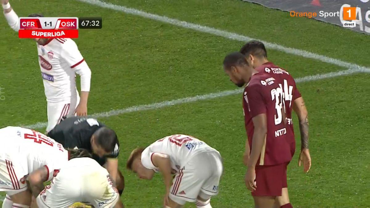 FOTO CFR Cluj - Sepsi, incident Niczuly - Yuri
