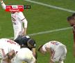 Momentul de panică din CFR Cluj - Sepsi, taxat în direct pe transmisiune: „Jucătorii ăștia n-au și ei părinți acasă?!”