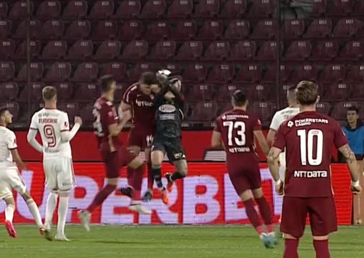 FOTO CFR Cluj - Sepsi, incident Niczuly - Yuri