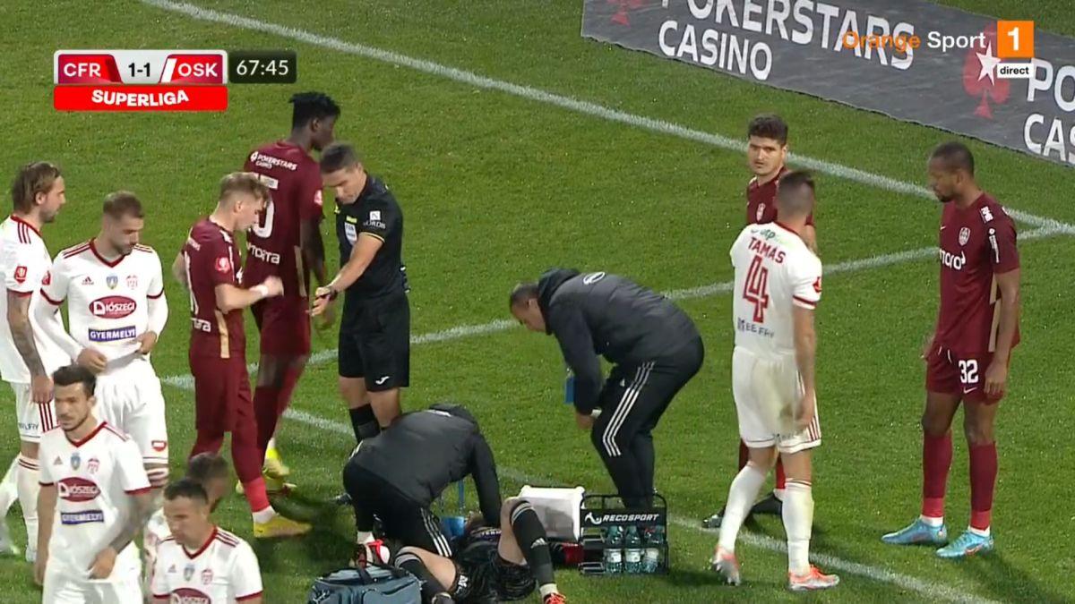 FOTO CFR Cluj - Sepsi, incident Niczuly - Yuri