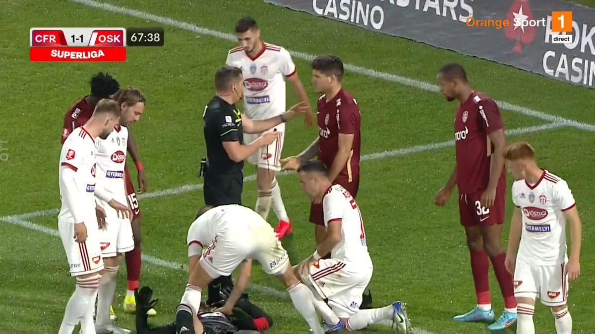 FOTO CFR Cluj - Sepsi, incident Niczuly - Yuri