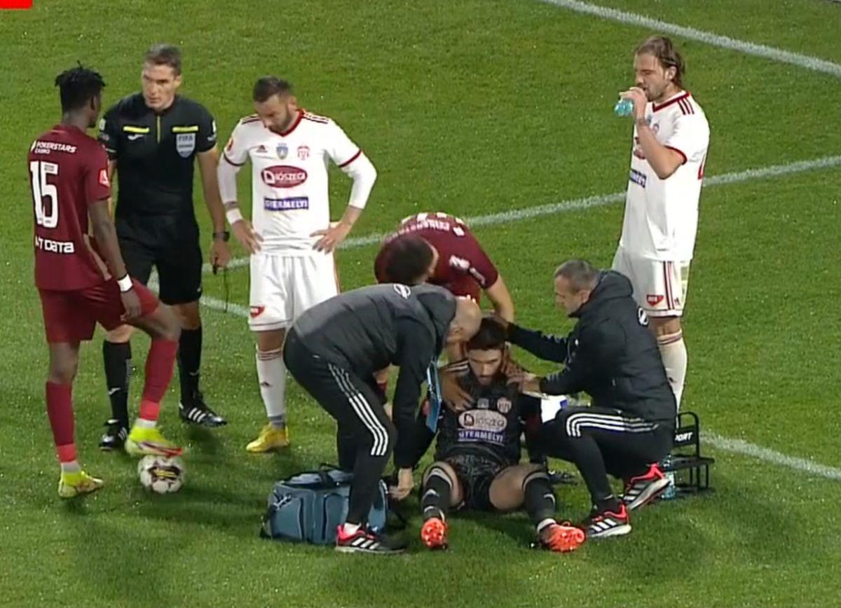 FOTO CFR Cluj - Sepsi, incident Niczuly - Yuri