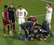 Momentul de panică din CFR Cluj - Sepsi, taxat în direct pe transmisiune: „Jucătorii ăștia n-au și ei părinți acasă?!”