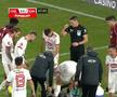 Momentul de panică din CFR Cluj - Sepsi, taxat în direct pe transmisiune: „Jucătorii ăștia n-au și ei părinți acasă?!”