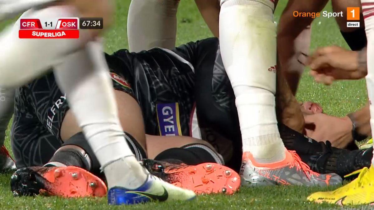 FOTO CFR Cluj - Sepsi, incident Niczuly - Yuri