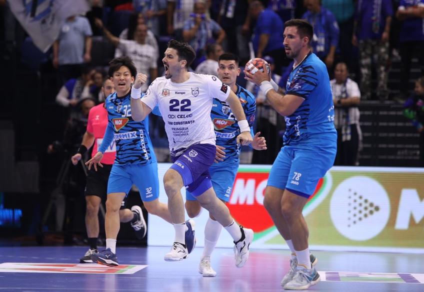 CSM Constanța a câștigat primul meci din grupele EHF European League la handbal masculin, scor 29-24 în fața maghiarilor de la Tatabánya.