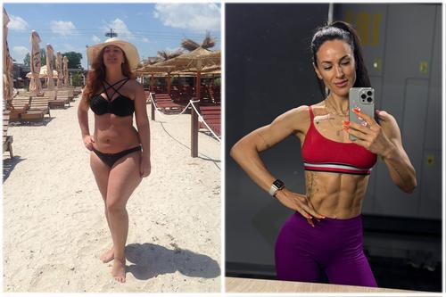 Cristina Lascu, înainte şi după ce s-a apucat de sport