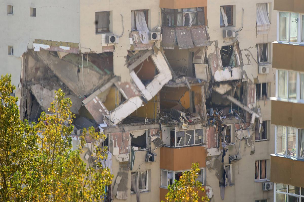 Bloc explodat în cartierul Rahova, foto: Imago
