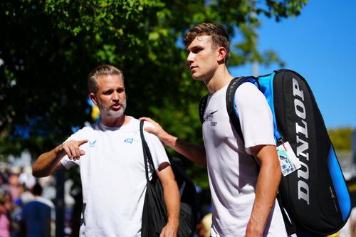 Jack Draper, alături de James Trotman, antrenorul său/Foto: Imago Images