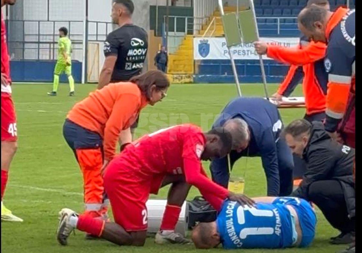 „Băăă, i se vede osul!!” » Scene de coșmar în Liga 2: fractură deschisă, i-a terminat cariera! Atenție, imagini șocante!