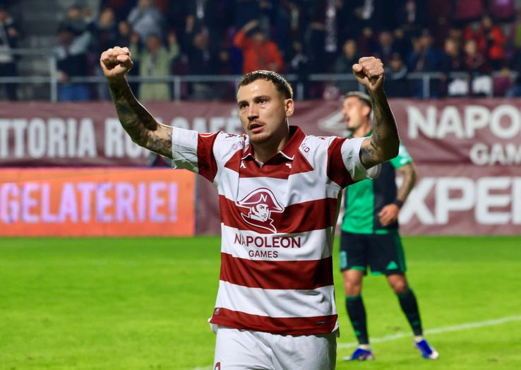 Filip Stojilkovic în Rapid - Corvinul // Foto: Ionuț Iordache