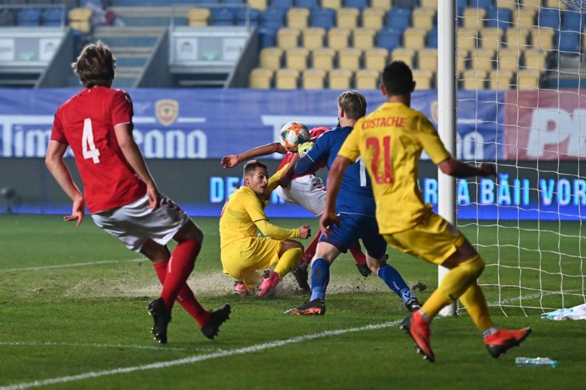 ROMÂNIA U21 - DANEMARCA U21. Danezii au deschis scorul după un penalty văzut doar de „centralul” georgian!