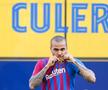 Cum a apărut astăzi Dani Alves la prezentarea la Barcelona » Și-a explicat gestul inedit