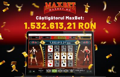 S-a scris ISTORIE! JACKPOT de 1,5 milioane RON la MaxBet.ro!