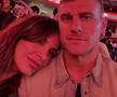 Elisabetta Canalis și Georgian Cîmpeanu la meciul lui Tyson / FOTO: Instagram
