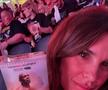 „A fost sau nu blat Tyson vs Paul?” » Elisabetta Canalis a apărut la meci într-o ținută electrizantă, iar iubitul ei român a dat verdictul