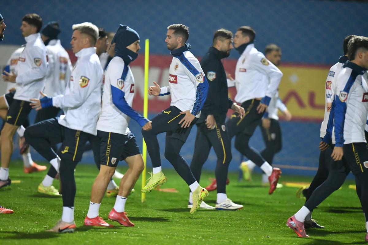 Antrenament România înainte de San Marino