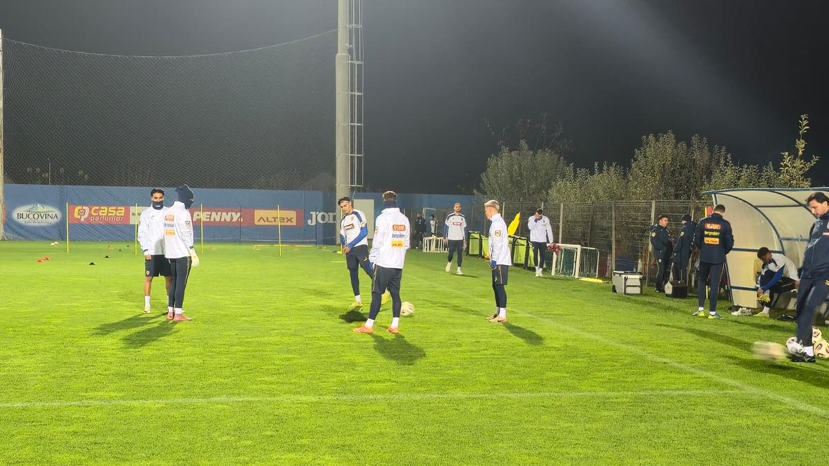 Antrenament România înainte de San Marino