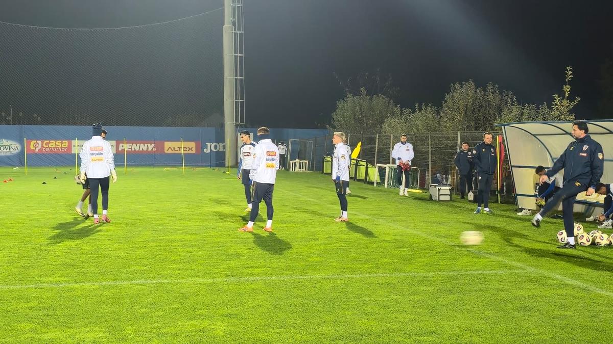 Antrenament România înainte de San Marino
