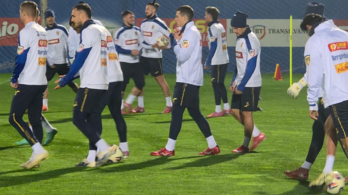 Antrenament România înainte de San Marino