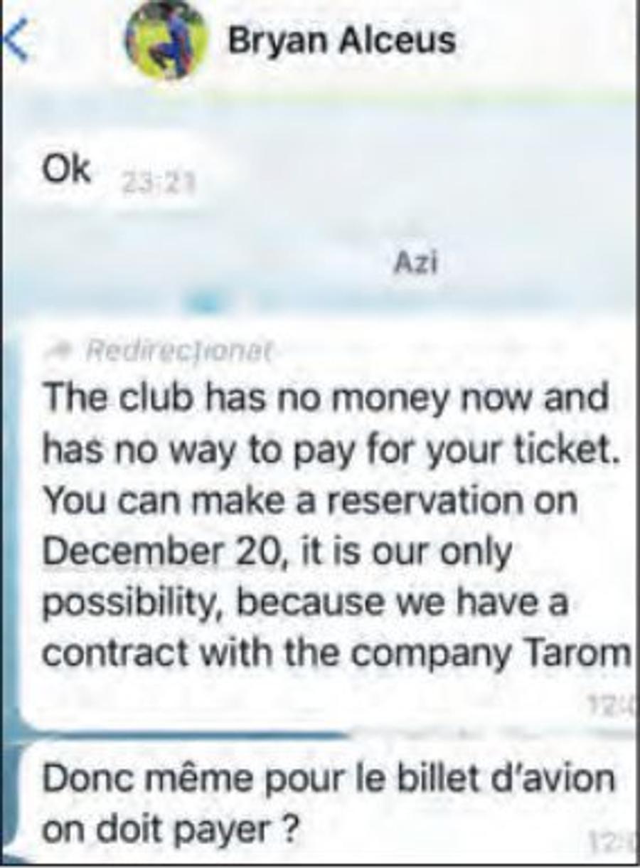 Situație disperată în Liga 1 » Neplătit de 5 luni, jucătorul nu are bani de avion: „Nu pot pleca din România!”