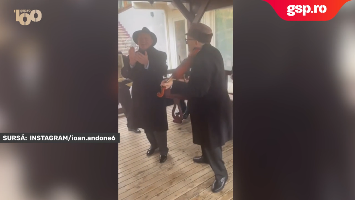 Mircea Lucescu, petrecere cu lăutari alături de Ioan Andone și Cornel Șfaițer