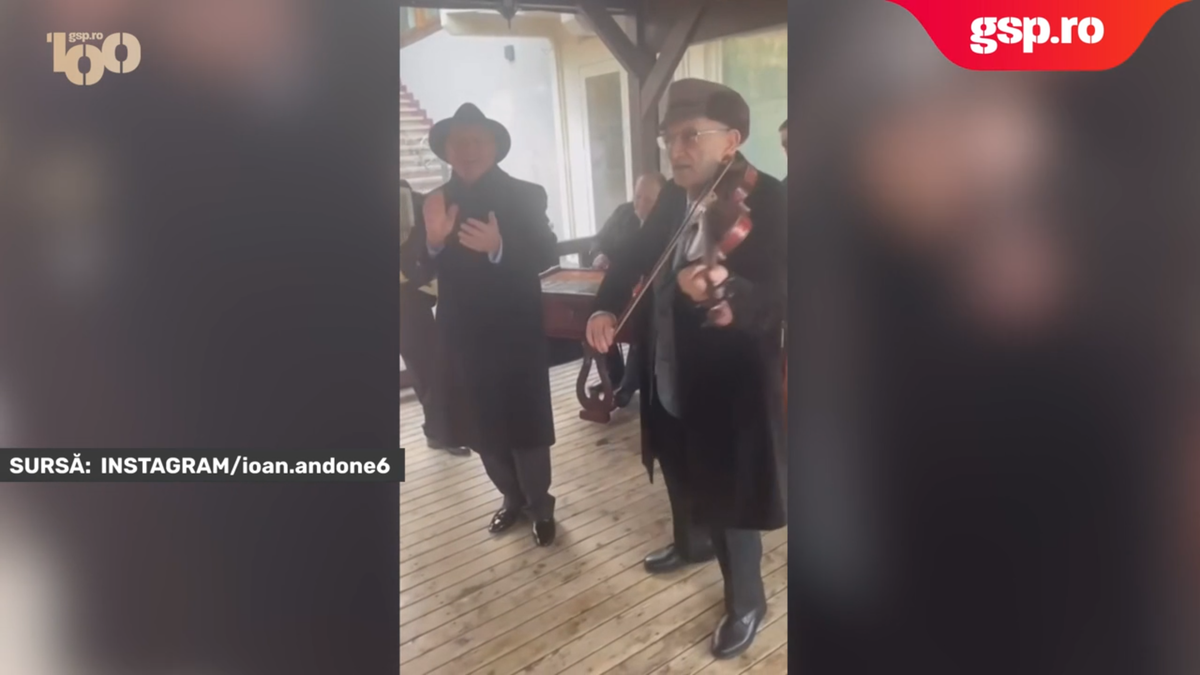 Mircea Lucescu, petrecere cu lăutari alături de Ioan Andone și Cornel Șfaițer