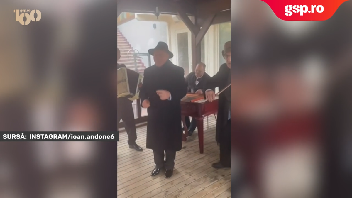Mircea Lucescu, petrecere cu lăutari alături de Ioan Andone și Cornel Șfaițer