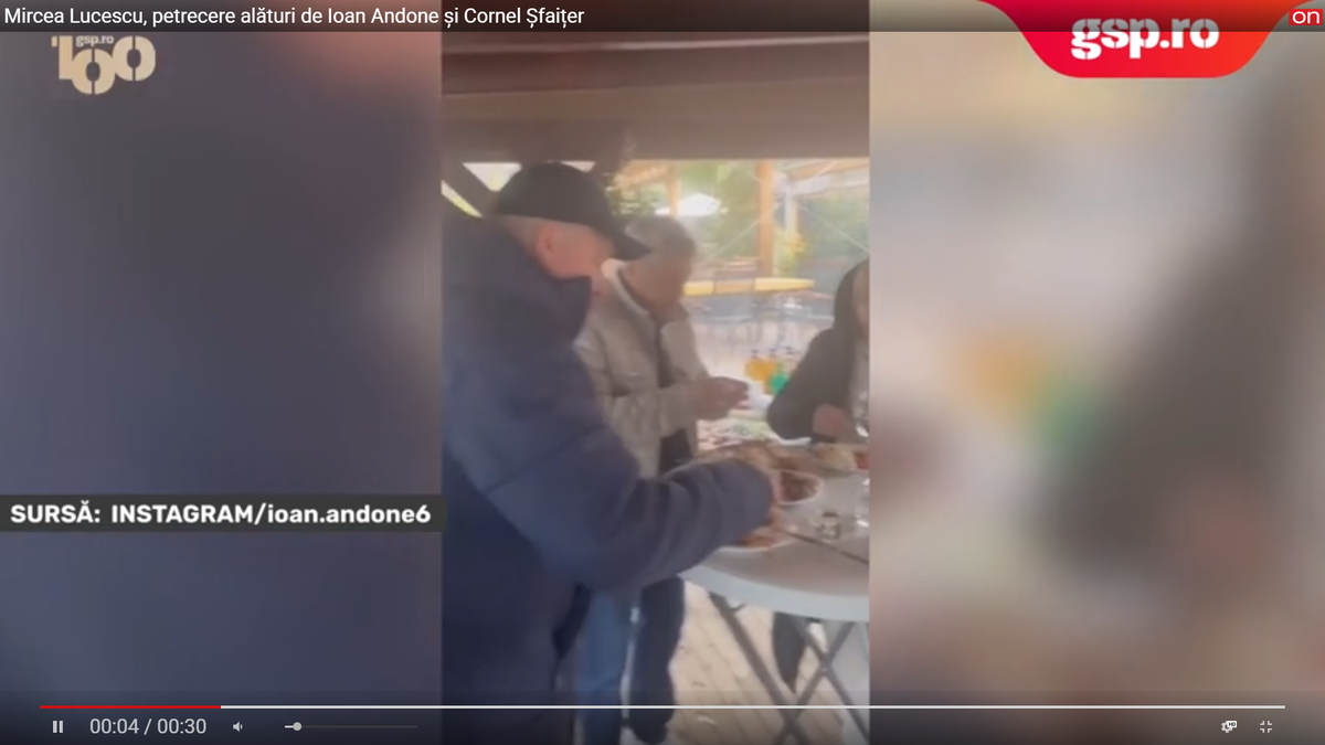 Mircea Lucescu, petrecere cu lăutari alături de Ioan Andone și Cornel Șfaițer