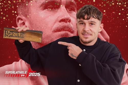 Andrei Rațiu a intrat în 2025 pe lista selectă a celor mai buni fotbaliști români din tradiționala Anchetă GSP. Foto: Andrei Furnigă (GSP)