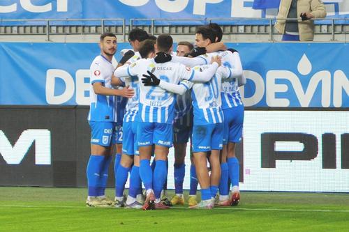 Considerată de mulți ca fiind formația care practică fotbalul cel mai bun în Superliga, Universitatea Craiova impresionează prin forța echipei/ foto: Andrei Furnigă (GSP)