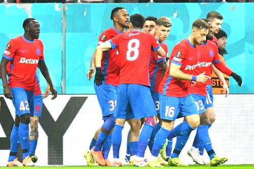 Alhassan, Ngezana, Șut, Tavi Popescu și Lixandru în FCSB - Feyenoord // FOTO: Cristi Preda (GSP)
