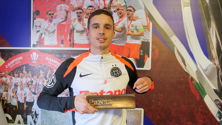 Juri Cisotti, desemnat Străinul Anului în Ancheta GSP // FOTO: Andrei Crăițoiu (GSP) Campionul României s-a îndrăgostit de București, dar există un aspect pe care îl urăște: „E greu”