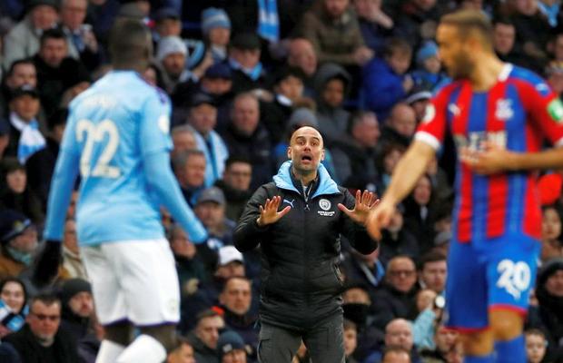 MANCHESTER CITY - CRYSTAL PALACE 2-2 // FOTO Sergio „Kun” Aguero, un punct cadou pentru Pep Guardiola, de ziua lui