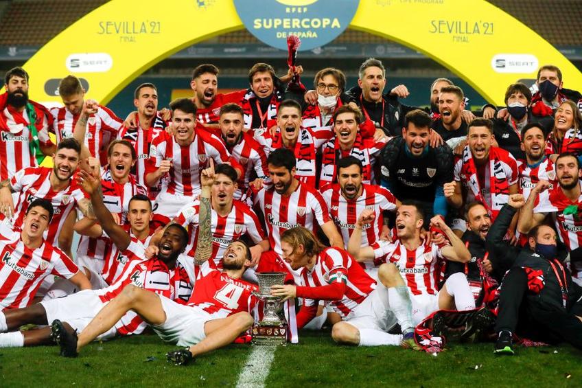 Bucurie fără margini în tabăra lui Athletic Bilbao, după istorica victorie cu Barcelona / Sursă foto: Guliver/Getty Images