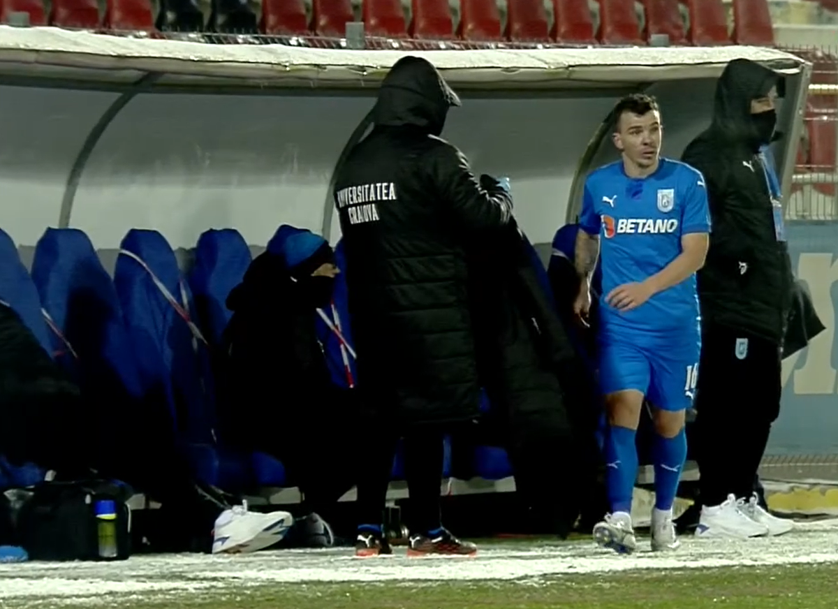 Astra - Craiova 1-1. Dan Nistor, nervos după ce a fost schimbat de Papură! Reacția mijlocașului