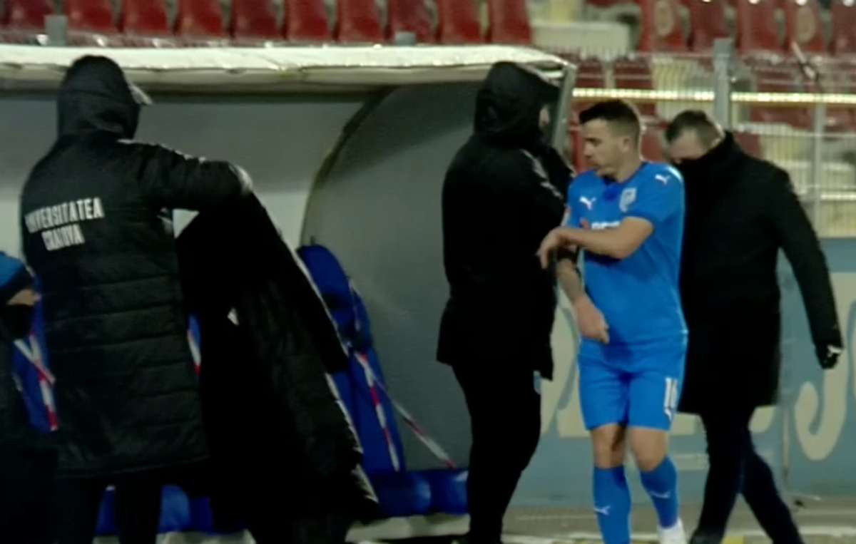 Astra - Craiova 1-1. Dan Nistor, nervos după ce a fost schimbat de Papură! Reacția mijlocașului